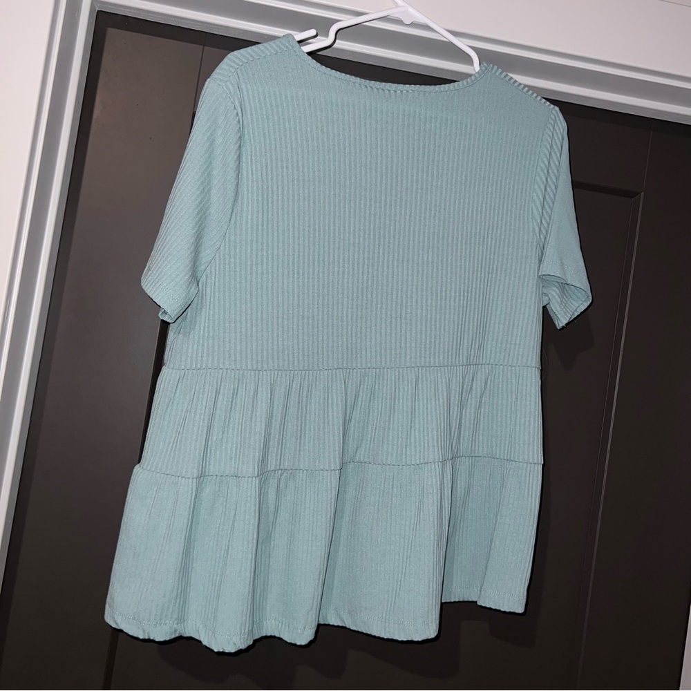ASOS Sage V Neck Ribbed Top - Picture 5 of 7